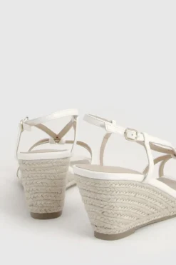 Sandales Compensées À Brides Ouvertes