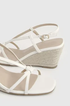 Sandales Compensées À Brides Ouvertes