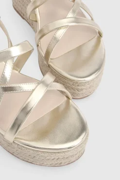 boohoo Sandales Compensées À Brides Ouvertes< Chaussures Festives|Chaussures À Talons