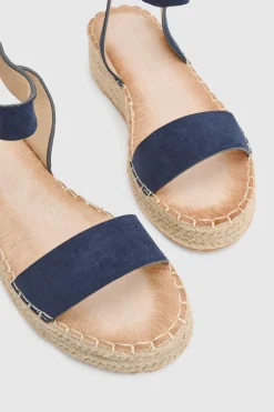 Dorothy Perkins Sandales Compensées Espadrilles Riva À Brides En Synthétique Hauteur Moyenne< Sandales|Sandales Compensées