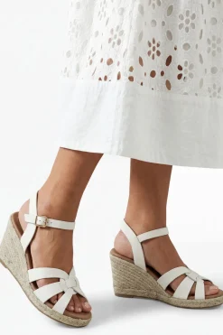 Sandales Compensées Espadrilles Danica à Lanières Croisées en synthétiquecuir