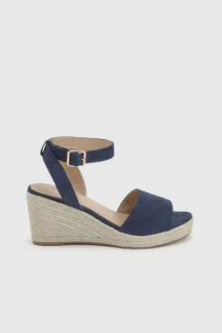Dorothy Perkins Sandales Compensées Espadrilles Rebekah À Bout Ouvert En Synthétique< Sandales|Sandales Compensées