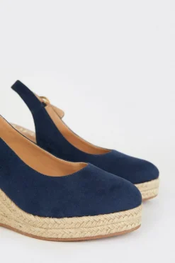 Sandales Compensées Espadrilles à Bout Fermé et Bride Arrière Riya Coupe Large