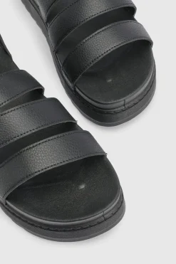 Sandales Compensées Épaisses Honour En Synthétiquecuir À Multiples Brides Avec Semelle Anatomique