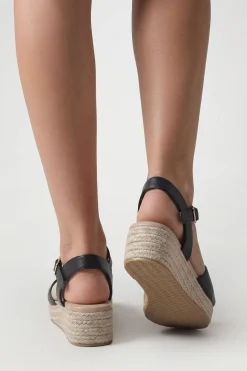 boohoo Sandales Compensées Plateforme À 2 Brides Coupe Extra Large< Chaussures Festives|Chaussures À Talons