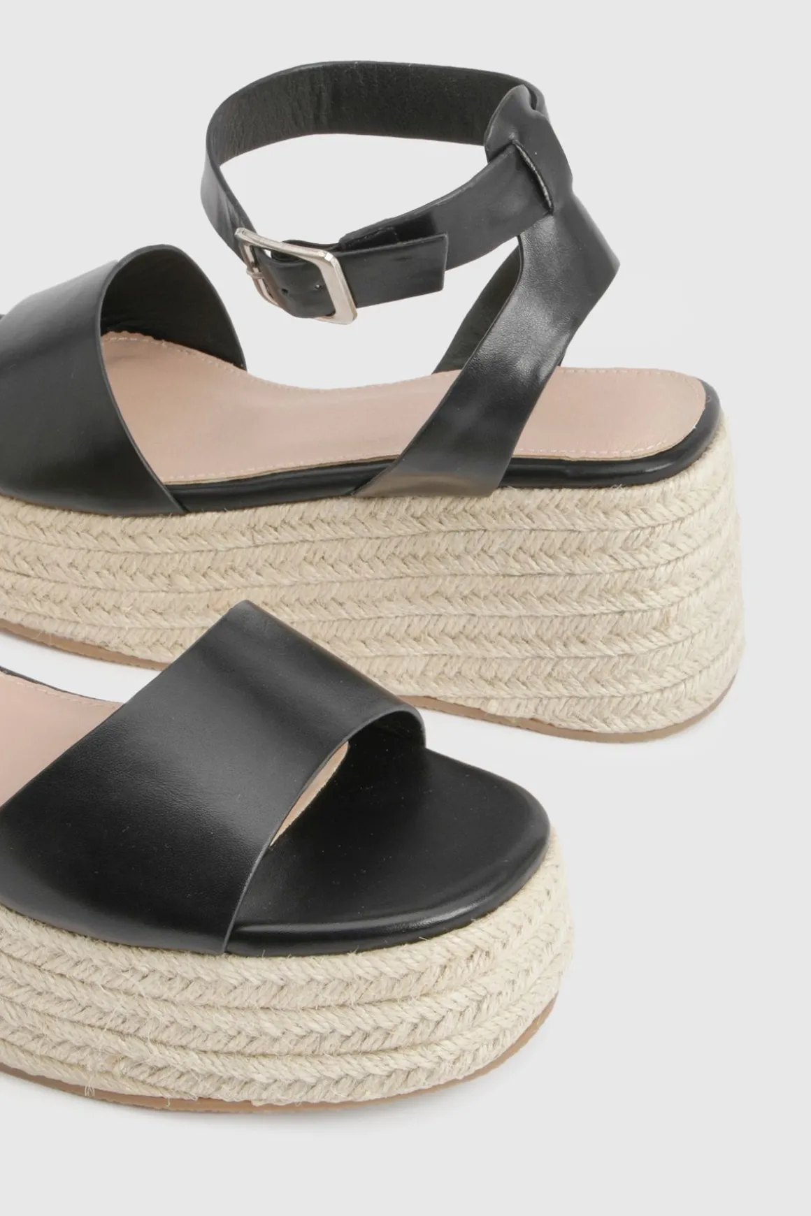 Sandales Compensées Plateforme À 2 Brides