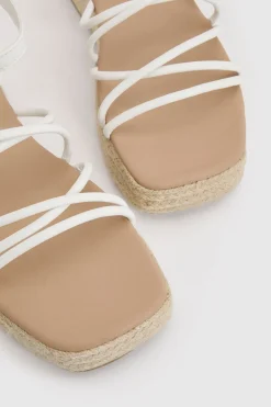 Sandales Compensées À Plateforme Et Brides
