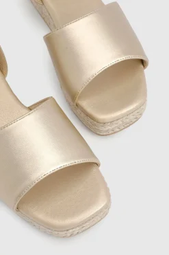boohoo Sandales Compensées Plateforme À 2 Brides Coupe Extra Large< Chaussures Festives|Chaussures À Talons