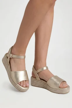 boohoo Sandales Compensées Plateforme À 2 Brides Coupe Extra Large< Chaussures Festives|Chaussures À Talons