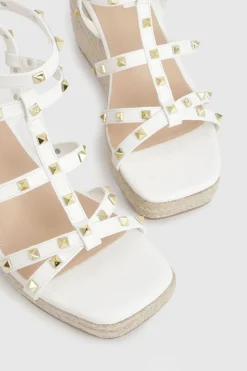 boohoo Sandales Compensées Style Gladiateur À Clous< Chaussures À Talons|Sandales Compensées