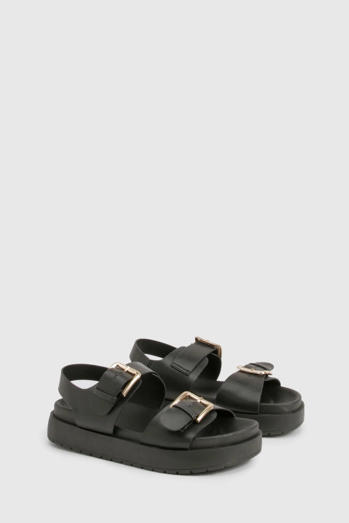 boohoo Sandales Dad massives à détail boucle< Sandales