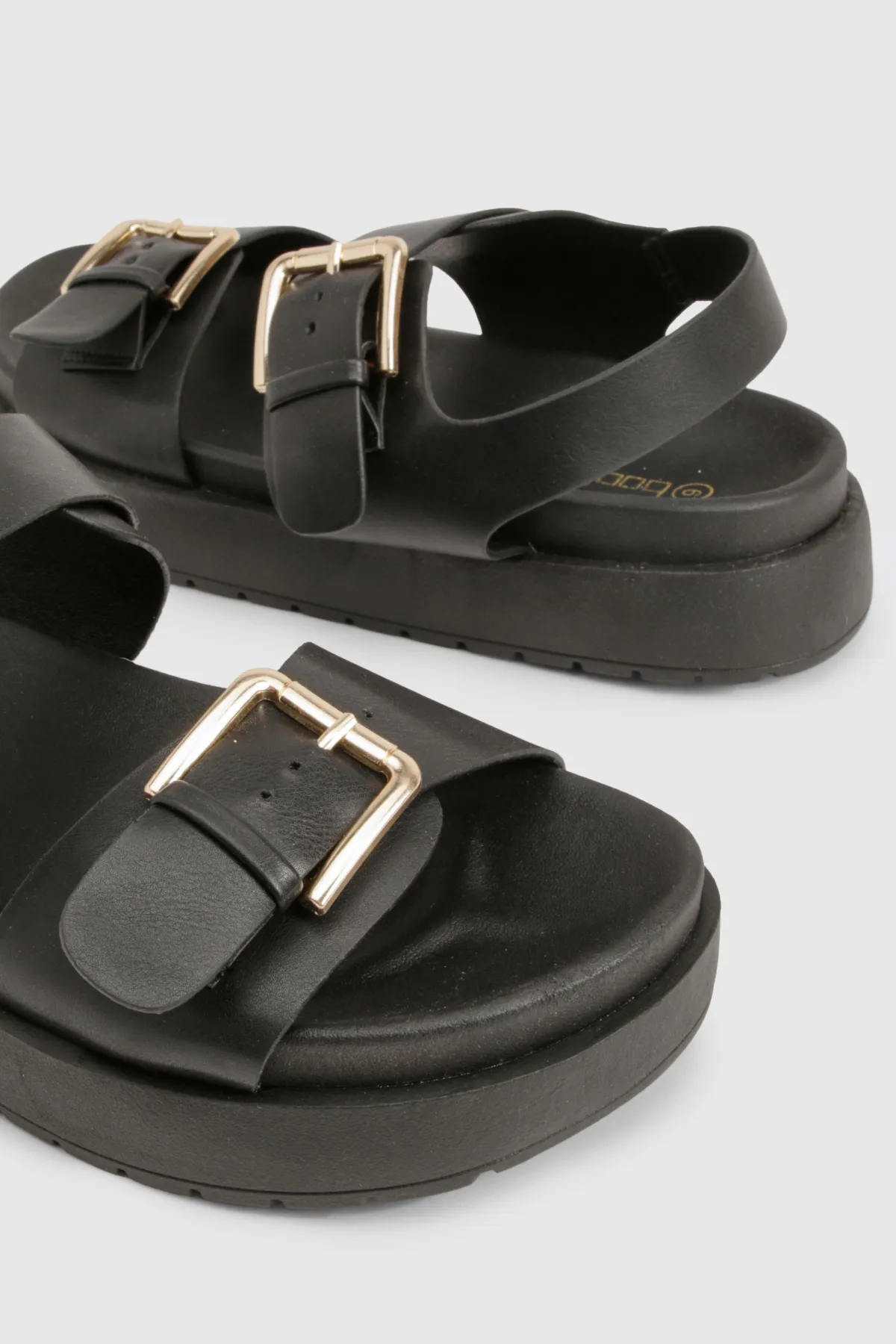 boohoo Sandales Dad massives à détail boucle< Sandales
