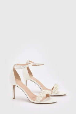 Coast Sandales De Mariée Ava En Satin À Talon Aiguille Haut Ornées De Perles< Chaussures À Talons|Sandales