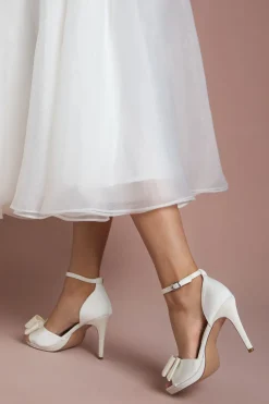 Coast Sandales de Mariée Tala en Satin à Nœud Structuré Talon Haut Plateforme< Chaussures À Talons|Sandales
