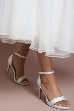 Sandales de Mariée Talia à Plateforme et Talon Haut en Satin