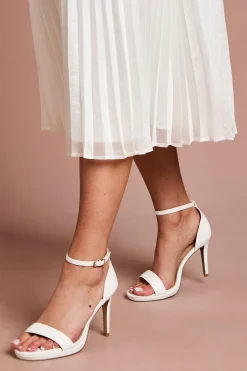 Sandales De Mariée Talia À Talons Hauts Et Plateforme En Synthétiquecuir