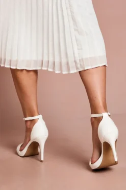 Sandales De Mariée Talia À Talons Hauts Et Plateforme En Synthétiquecuir