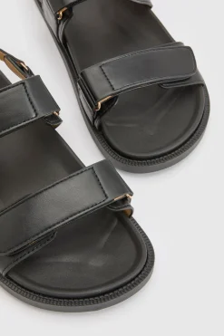 boohoo Sandales À Double Bride Avec Verrou Coupe Large< Sandales