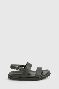 Sandales à double lanière pour pieds larges