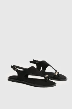 boohoo Sandales À Détails Métalliques En Synthétique< Sandales