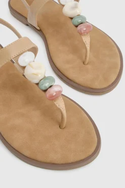 boohoo Sandales À Entredoigt Ornées De Perles< Sandales