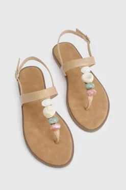 boohoo Sandales À Entredoigt Ornées De Perles< Sandales
