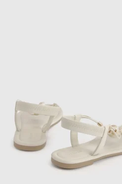 Sandales À Entredoigt Ornées De Perles