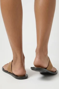 Sandales À Entre-doigts En Synthétique Avec Détails De Couture