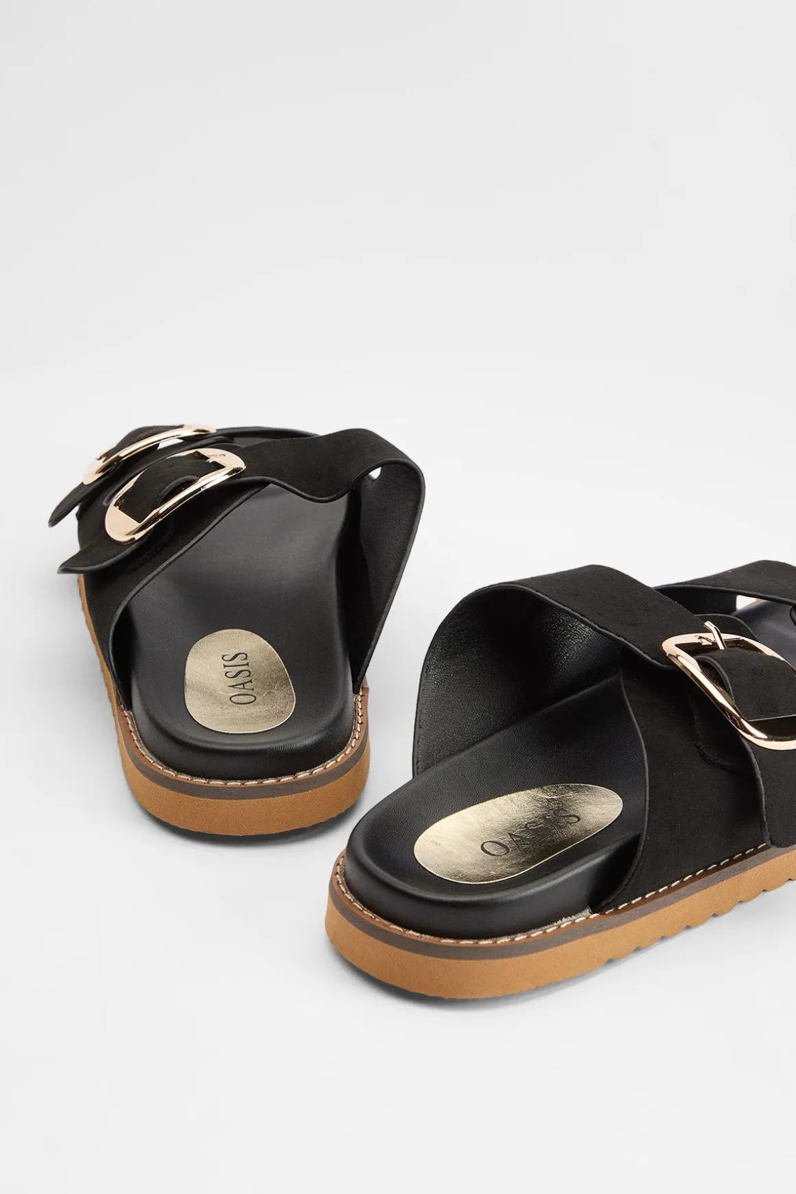 Sandales Louisa À Semelle Anatomique En Synthétique Avec Double Boucle