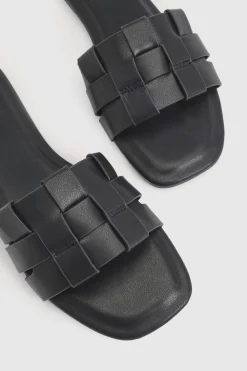 boohoo Sandales Mules À Bout Carré Tressé< Sandales