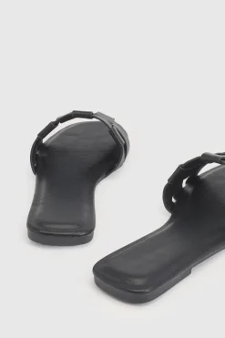 boohoo Sandales Mules À Bout Carré Tressé< Sandales
