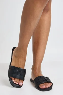 boohoo Sandales Mules À Bout Carré Tressé< Sandales