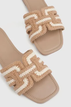 Sandales Mules À Découpes Crochet