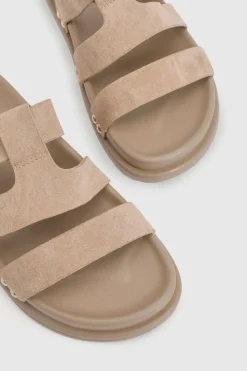boohoo Sandales Mules À Double Bride En Synthétique Avec Découpes Et Semelle Anatomique< Sandales