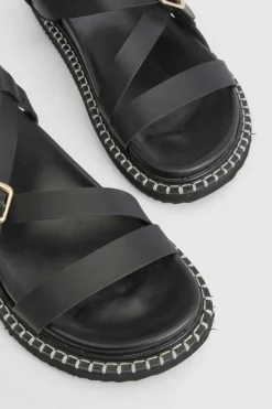Sandales À Plateforme Avec Détail De Brides Croisées