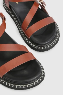 Sandales À Plateforme Avec Détail De Brides Croisées