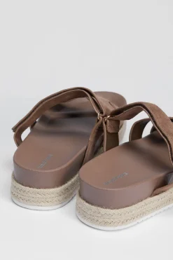 Sandales Plateforme À Double Bride Ajourée