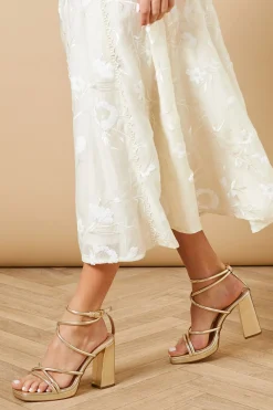 Sandales à Plateforme Evristine en synthétiquecuir à Brides et Talon Bloc