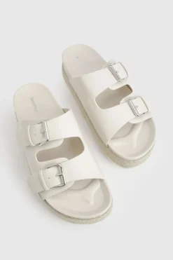 boohoo Sandales Plateformes À Double Bride Avec Détails Boucles< Sandales