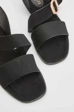 Sandales Plates Asymétriques Sandie En Synthétique Avec Détail Boucle