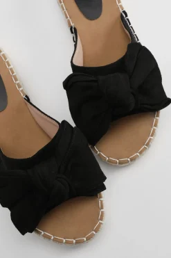 Oasis Sandales Plates Beccy En Synthétique Avec Nœud Décoratif< Sandales