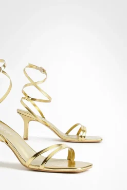 boohoo Sandales Plates À Double Bride Coupe Large< Chaussures Festives|Chaussures À Talons