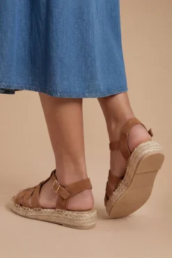 Sandales Plates Espadrilles Gladiateur Piper En Synthétique