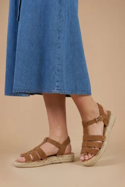 Sandales Plates Espadrilles Gladiateur Piper En Synthétique