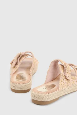 Oasis Sandales Plates Eva Style Espadrilles Brodées Avec Détail Boucle< Sandales|Chaussures Dorées