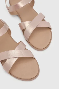 Sandales Plates Florence En Synthétiquecuir À Brides Croisées