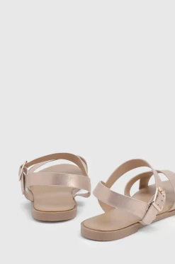 Sandales Plates Florence En Synthétiquecuir À Brides Croisées