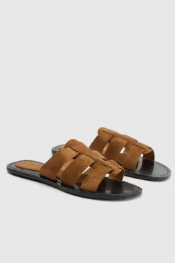 Sandales Plates Gladiateur En Synthétique