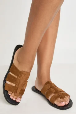 Sandales Plates Gladiateur En Synthétique