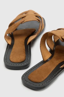 Sandales Plates Gladiateur En Synthétique